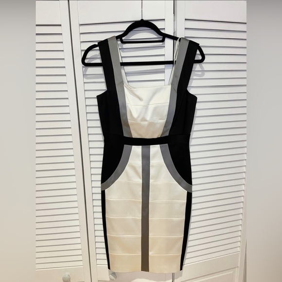 JAXX MIDI Bandage effect dress- size 6 in Good condition - Picture 1 of 6